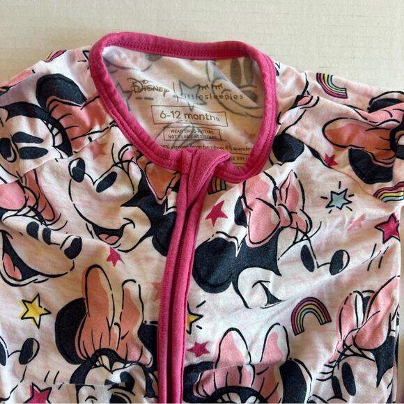 Little Sleepies Disney Minnie Mouse Bamboo Zippy - Picture 4 of 8